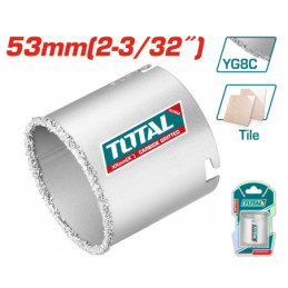 TOTAL ΠΟΤΗΡΟΤΡΥΠΑΝΑ ΚΑΡΒΙΔΙΟΥ ΓΙΑ ΠΛΑΚΑΚΙΑ - ΤΟΥΒΛΟ - ΓΥΨΟ 53mm (TAC440531)