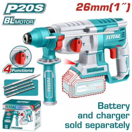 TOTAL ΕΠΑΓΓ. ΠΝΕΥΜΑΤΙΚΟ ΠΙΣΤΟΛΕΤΟ ΜΠΑΤ. Li-ion 20V ΧΩΡΙΣ ΜΠΑΤΑΡΙΑ & ΦΟΡΤΙΣΤΗ (TRHLI20228)