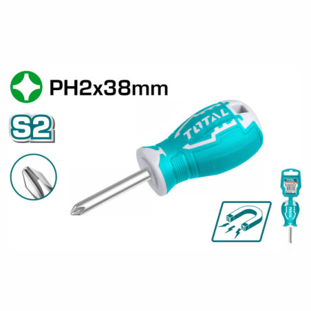 TOTAL ΚΑΤΣΑΒΙΔΙ ΝΑΝΟΣ ΜΑΓΝΗΤΙΚΟΣ ΣΤΑΥΡΟΥ PH2 Χ 38mm (THT26PH2038)