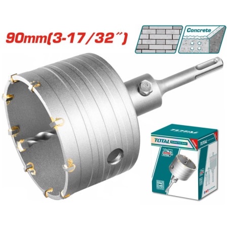 TOTAL ΔΙΑΜΑΝΤΟΚΟΡΩΝΑ ΜΠΕΤΟΥ SDS - PLUS 90mm (TAC430901)