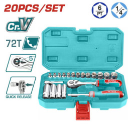 TOTAL ΕΠΑΓΓ. ΚΑΣΕΤΙΝΑ ΚΑΡΥΔΑΚΙΑ 1/4" 20ΤΕΜ (THT141201)