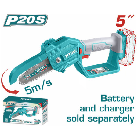 TOTAL ΑΛΥΣΟΠΡΙΟΝΟ ΚΛΑΔΕΥΤΙΚΟ ΜΠΑΤ. Li-ion 20V ΧΩΡΙΣ ΜΠΑΤΑΡΙΑ & ΦΟΡΤΙΣΤΗ (TGSLI2058)