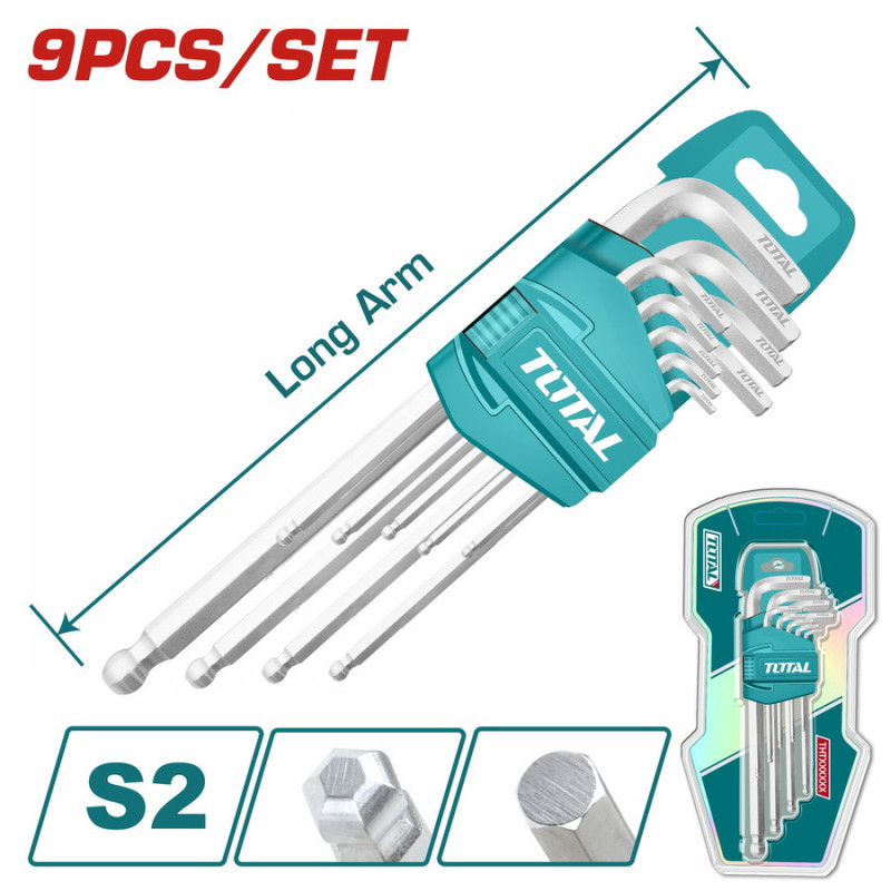 TOTAL ΕΠΑΓΓ. ΑΛΛΕΝ ΣΕΤ ΜΠΙΛΙΑΣ 9ΤΕΜ / 1.5-10mm (THT106291)