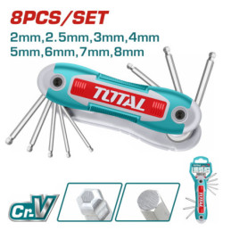 TOTAL ΣΕΤ ΑΛΛΕΝ ΜΠΙΛΙΑΣ ΣΟΥΓΙΑΣ 8ΤΕΜ (THT1061836)