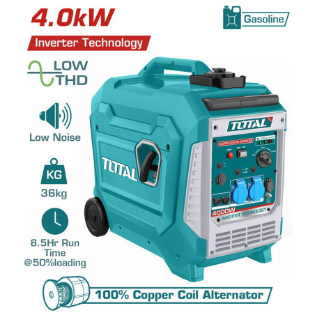 TOTAL ΕΠΑΓΓΕΛΜΑΤΙΚΗ ΗΛΕΚΤΡΟΓΕΝΝΗΤΡΙΑ ΒΕΝΖΙΝΗΣ INVERTER 4.000W (TP547506E)