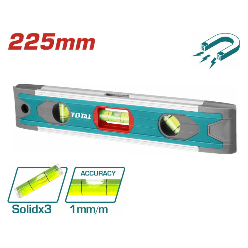 TOTAL ΑΛΦΑΔΙ ΑΛΟΥΜΙΝΙΟΥ ΜΑΓΝΗΤΙΚΟ ΜΙΝΙ 22.5cm (TMT2235)