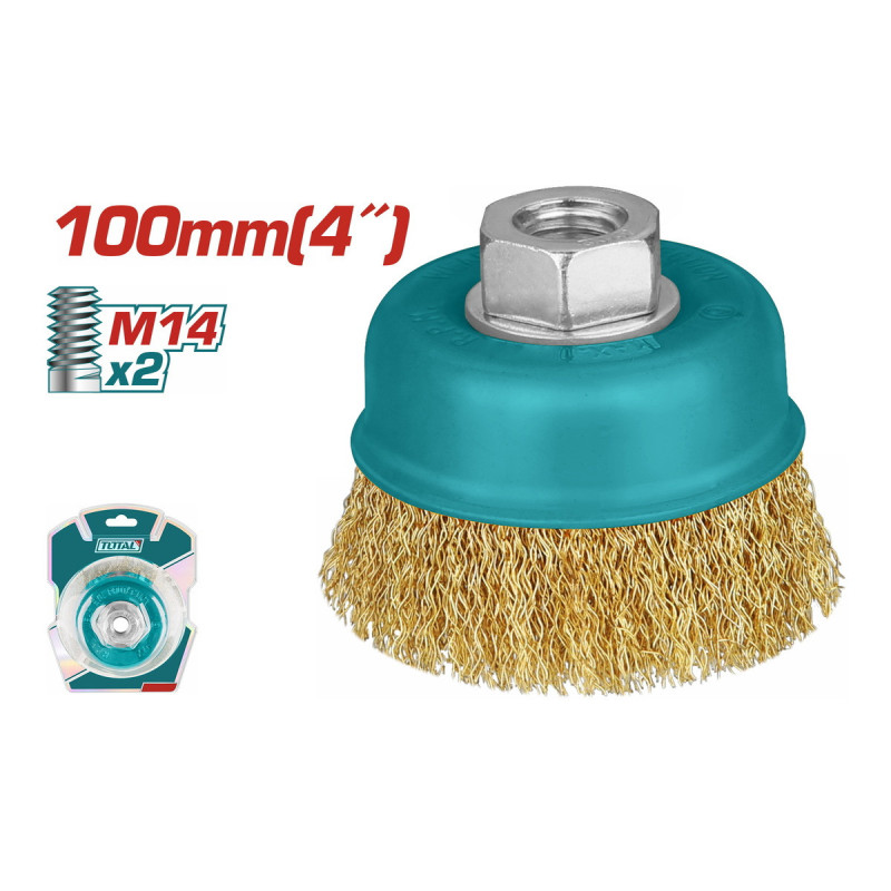 TOTAL ΣΥΡΜΑΤΟΒΟΥΡΤΣΑ ΓΩΝΙΑΚΟΥ ΤΡΟΧΟΥ 100mm (TAC31041)