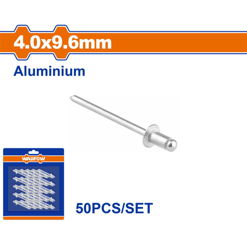 WADFOW ΠΡΙΤΣΙΝΙΑ ΑΛΟΥΜ. 4 X 9.6mm 50TEM (WREZK22)