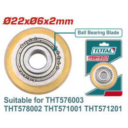 TOTAL ΑΝΤΑΛΛΑΚΤΙΚΟ ΜΑΧΑΙΡΙ Φ-22Χ6Χ2mm ΓΙΑ THT576003 / THT578002 / THT571001 / THT571201 (THT576003B)