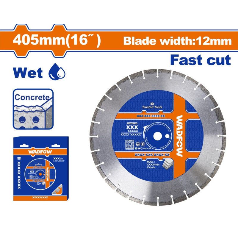WADFOW ΔΙΑΜ/ΣΚΟΣ ΑΣΦΑΛΤΟΚΟΠΤΗ ΓΙΑ ΣΚΥΡΟΔΕΜΑ Φ-405 Χ 25.4mm ΓΙΑ WQF2A16 / TP1016-2 (WDC7502)