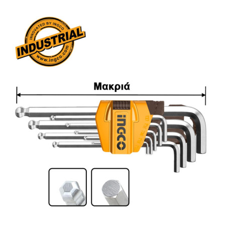 Κλειδιά Άλλεν 1.5-10mm Μπίλλιας Σετ 9 τεμ.