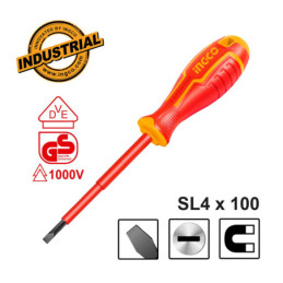 Κατσαβίδι Ηλεκτρολόγου VDE Ίσιο SL4x100mm