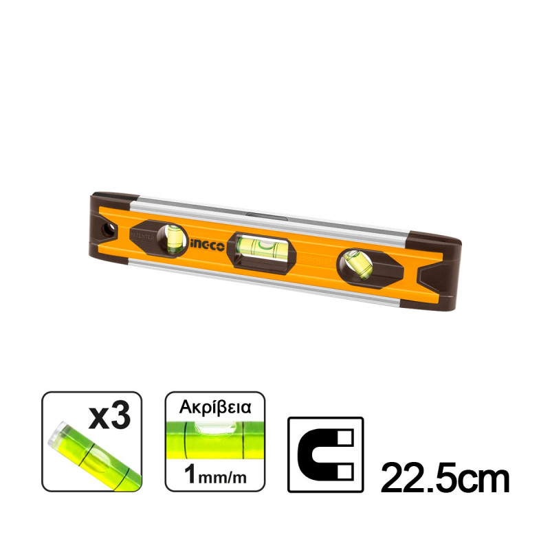 Αλφάδι Μίνι Μαγνητικό Alu 22.5cm