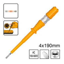 Δοκιμαστικό Κατσαβίδι 4x190mm AC 100-500V