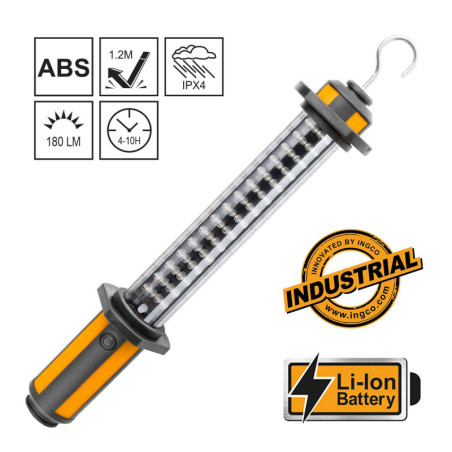Φακός Λάμπα Συνεργείου Li-Ion Επαναφορτιζόμενος 350-170 lumen