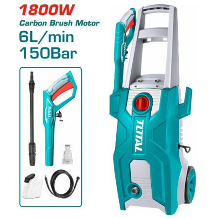 TOTAL ΕΠΑΓΓ. ΠΛΥΣΤΙΚΟ ΝΕΡΟΥ 1.800W / 150 Bar / Brush Motor (TGT11356)