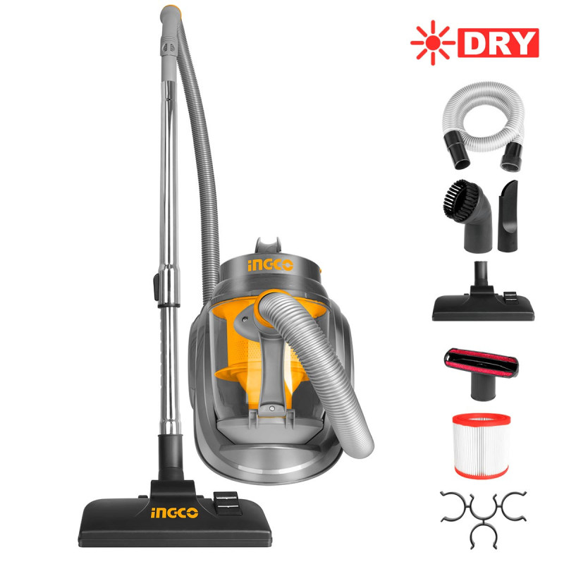 Ηλεκτρική Σκούπα Στερεών Cyclone Οικιακής 2000W