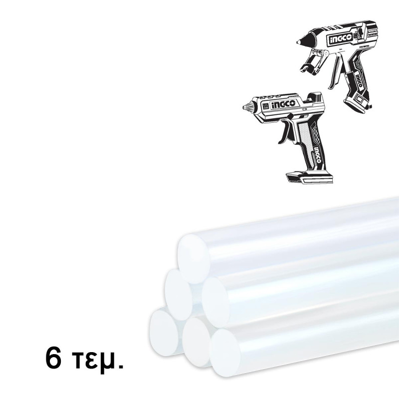 Κόλλα Θερμόκολλα Διάφανη 6 τεμ.