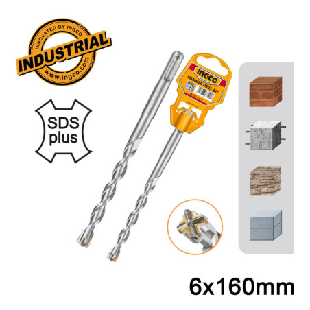 Τρυπάνι Τετράκοπο SDS plus S4L 6x160mm