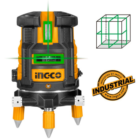 Αυτοαλφαδιαζόμενο Laser με 5 Πράσινες Δέσμες