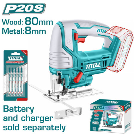 TOTAL ΕΠΑΓΓ. ΣΕΓΑ ΜΠΑΤ. Li-ion 20V ΧΩΡΙΣ ΜΠΑΤΑΡΙΑ & ΦΟΡΤΙΣΤΗ (TJSLI8501)