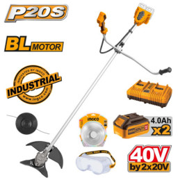 Θαμνοκοπτικό Μηχάνημα Μπαταρίας 2x20V Li-Ion