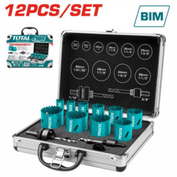 TOTAL ΠΟΤΗΡΟΤΡΥΠΑΝΑ ΜΕΤΑΛΛΟΥ ΣΕ ΒΑΛΙΤΣΑ ΑΛΟΥΜΙΝΙΟΥ 12ΤΕΜ (TACSH1121)