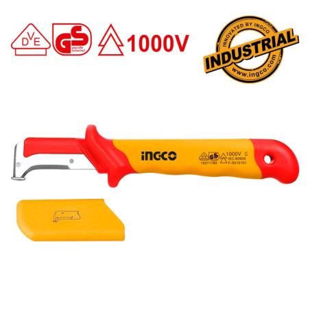 Μαχαίρι Απογυμνωτής Καλωδίων Ηλεκτρολόγου VDE με Κυρτή Λάμα