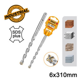 Τρυπάνι Τετράκοπο SDS plus S4L 6x310mm