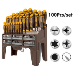 Κατσαβίδια και Μύτες σε Σταντ Σετ 100 τεμ.