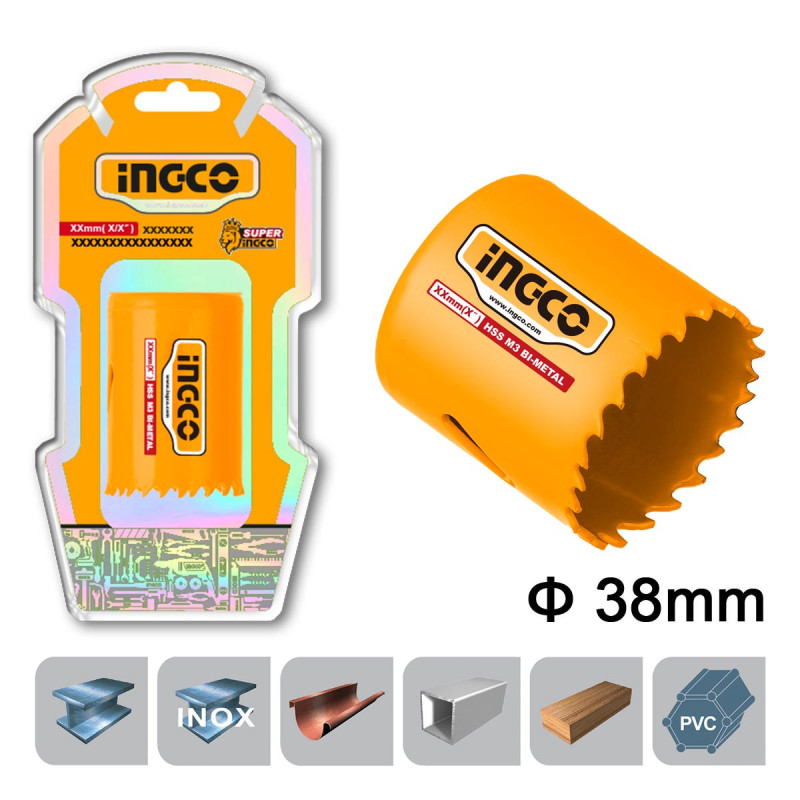 Ποτηροτρύπανο Bi-Metal 38mm