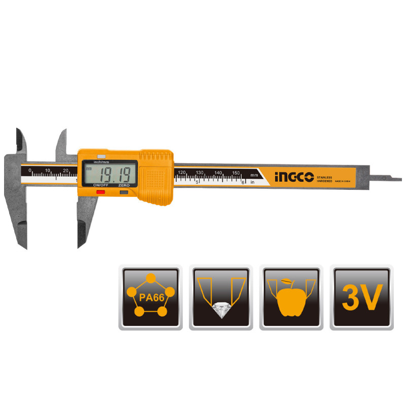 Παχύμετρο Ψηφιακό Πλαστικό 150mm
