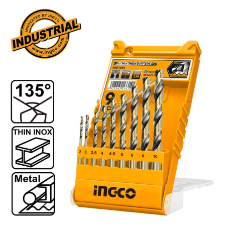 Τρυπάνια Μετάλλου HSS 2-10mm Σετ 9 τεμ.