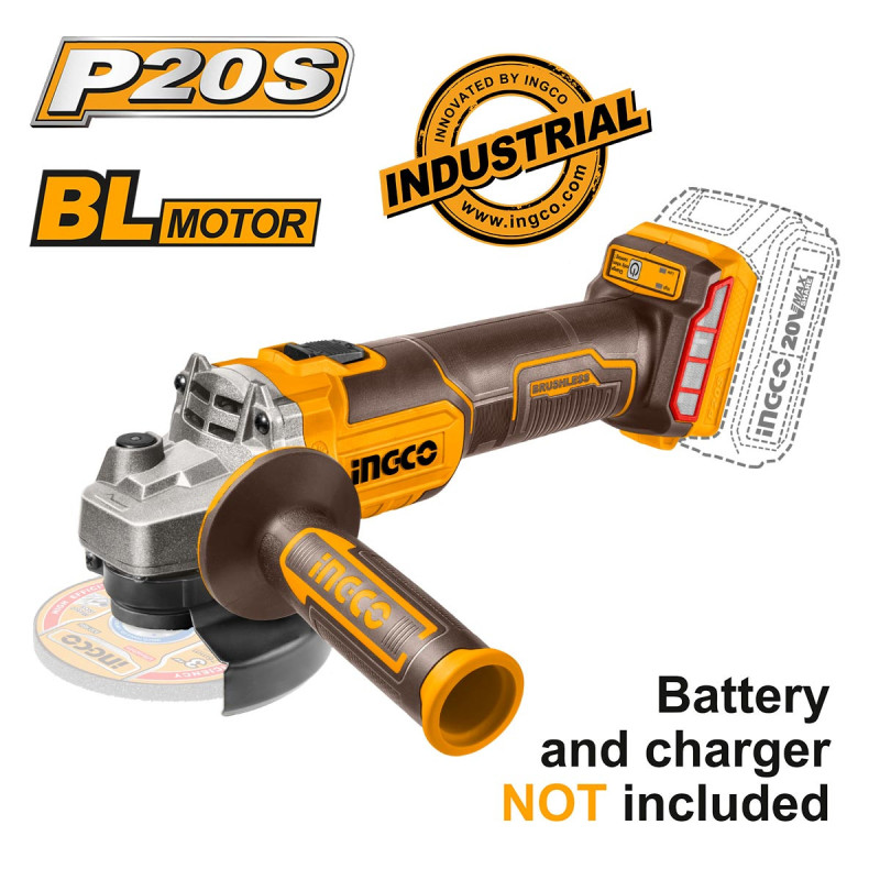 Γωνιακός Τροχός Μπαταρίας 115mm 20V Li-Ion SOLO