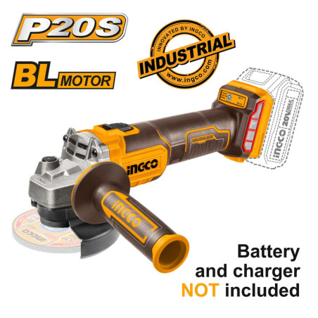 Γωνιακός Τροχός Μπαταρίας 115mm 20V Li-Ion SOLO