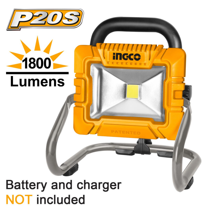 Προβολέας Μπαταρίας 20V Li-lon SOLO 900-1800 lumen