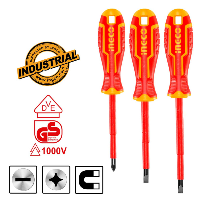 Κατσαβίδια Ηλεκτρολόγου VDE Σετ 3 τεμ.