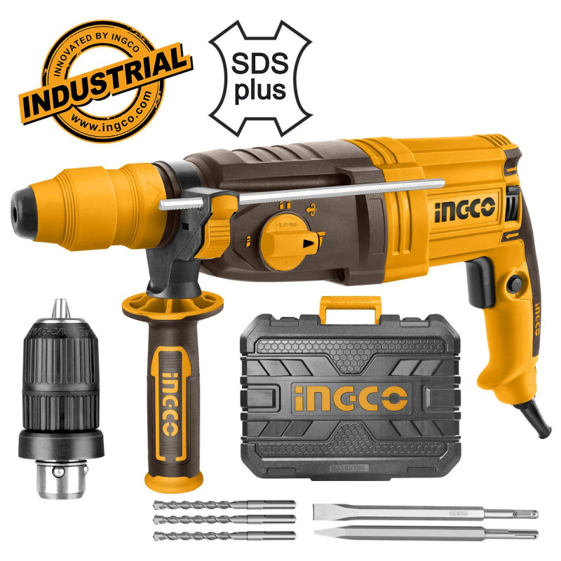 Ηλεκτρικό Πιστολέτο Περιστροφικό Κρουστικό 950W SDS Plus 2kg