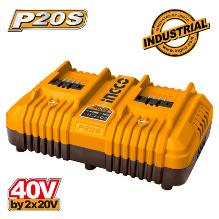 Ταχυφορτιστής 2 Θέσεων 2x20V 4A