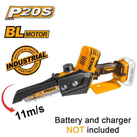 Μίνι Αλυσοπρίονο Μπαταρίας 20V Li-Ion με 6"/15cm Λάμα SOLO