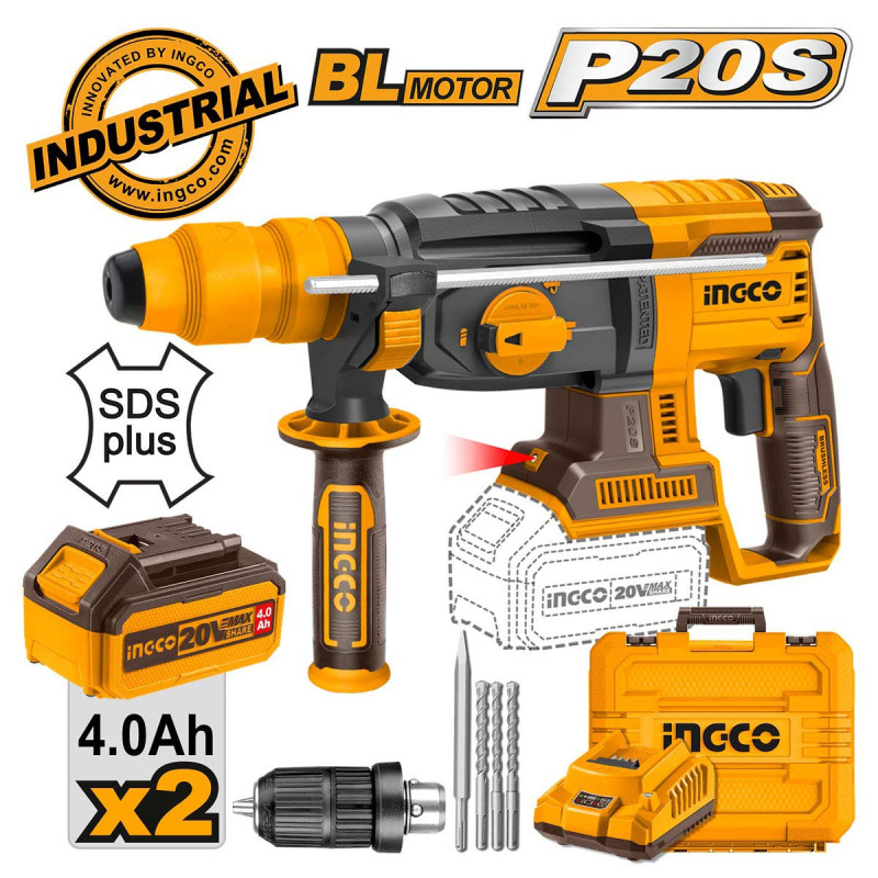 Πιστολέτο Περιστροφικό Κρουστικό Σκαπτικό Μπαταρίας 20V Li-Ion 2.5J