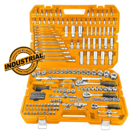 Εργαλεία Χειρός και Καρυδάκια 1/4" - 1/2" - 3/8" Σετ 216 τεμ.