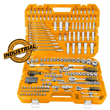 Εργαλεία Χειρός και Καρυδάκια 1/4" - 1/2" - 3/8" Σετ 216 τεμ.