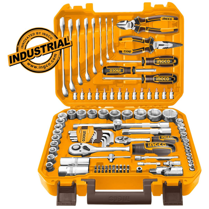 Εργαλεία Χειρός και Καρυδάκια 1/4"-1/2" Σετ 100 τεμ.