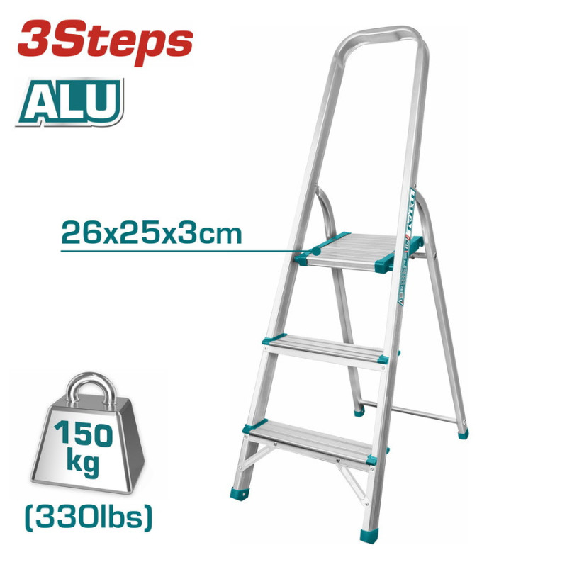TOTAL ΣΚΑΛΑ ΑΛΟΥΜΙΝΙΟΥ 3 ΣΚΑΛΟΠΑΤΙΑ (THLAD06031)