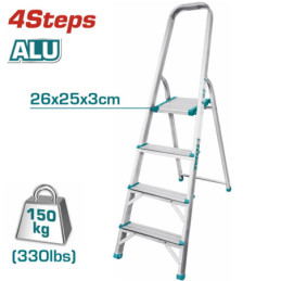 TOTAL ΣΚΑΛΑ ΑΛΟΥΜΙΝΙΟΥ 4 ΣΚΑΛΟΠΑΤΙΑ (THLAD06041)