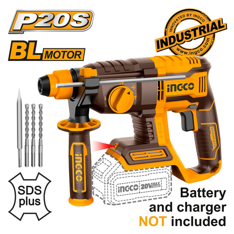 Πιστολέτο Περιστροφικό Κρουστικό Σκαπτικό Μπαταρίας 20V Li-Ion SOLO 2J