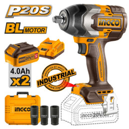 Μπουλονόκλειδο Κρουστικό Μπαταρίας 20V Li-Ion 850-1000Nm