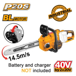 Αλυσοπρίονο Μπαταρίας 2x20V Li-Ion με 16"/40cm Λάμα SOLO