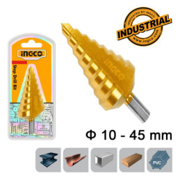 Τρυπάνι Κωνικό με Διαβάθμιση 10-45 mm